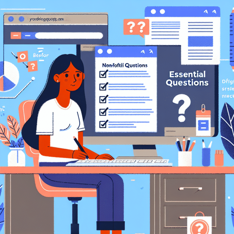 essential questions to ask before starting a nonprofit web redesign