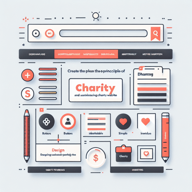 design principles for a clean and professional charity website