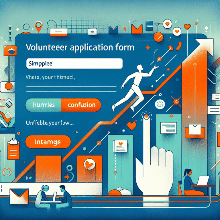 designing a frictionless volunteer application form UX