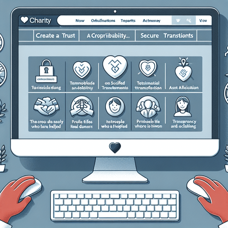 how to build instant trust and credibility on a charity website