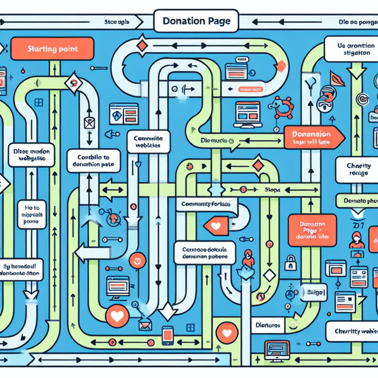 mapping user journeys to donation pages for charities