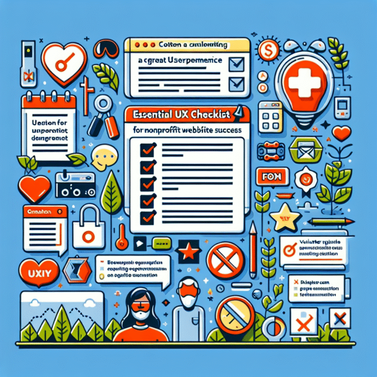 essential UX checklist for nonprofit website success