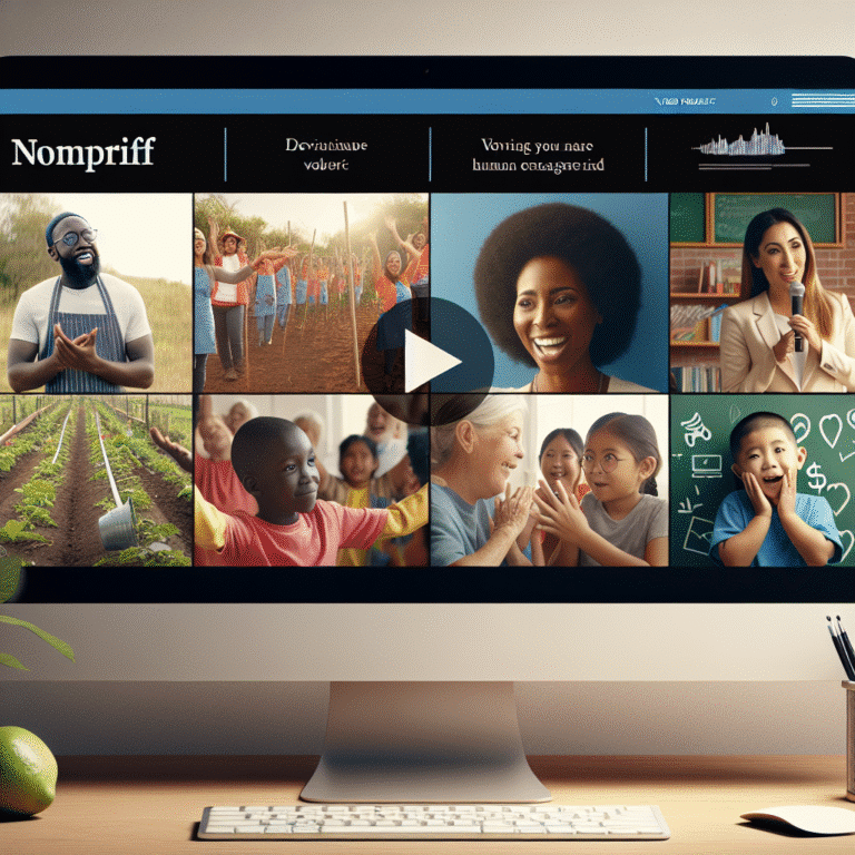 impactful use of imagery and video on nonprofit homepages