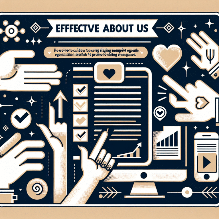 guide to creating a persuasive 'about us' page for nonprofits