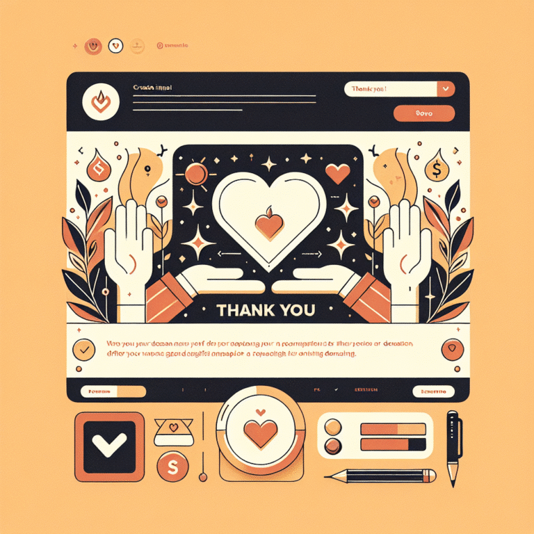 best thank you page design after a successful nonprofit donation