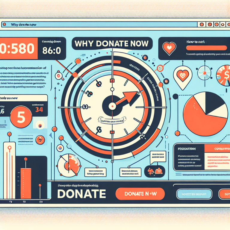 designing a compelling 'why donate now' section to create urgency