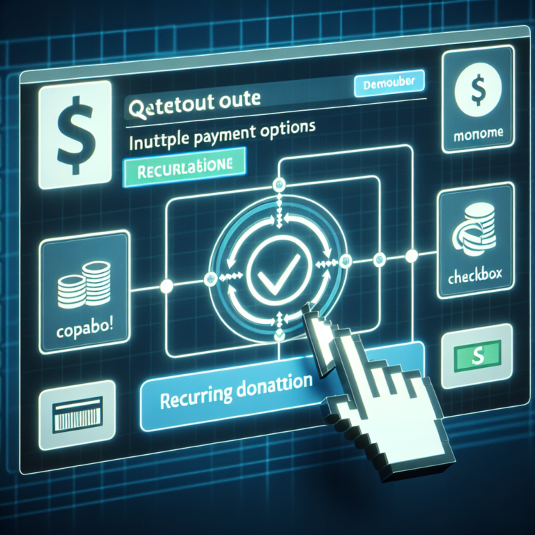 implementing recurring donation options in the checkout process